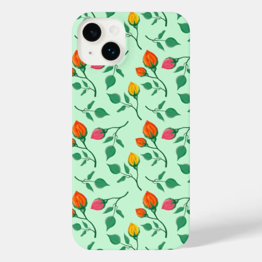 Florence met gekleurde rozen bloemen iPhone hoesje (Achterkant)