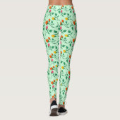 Florence met gekleurde rozen bloemen leggings (Achterkant)