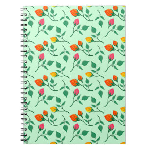 Florence met gekleurde rozen bloemen notitieboek