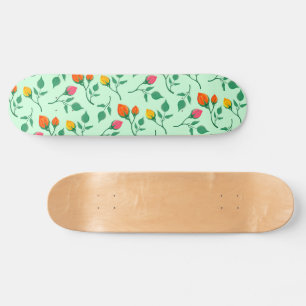 Florence met gekleurde rozen bloemen persoonlijk skateboard