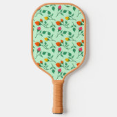Florence met gekleurde rozen bloemen pickleball paddle (Achterkant)