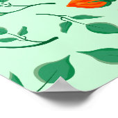 Florence met gekleurde rozen bloemen poster (Hoek)