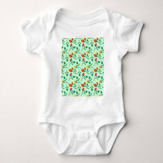 Florence met gekleurde rozen bloemen romper (Voorkant)
