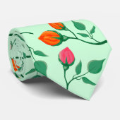 Florence met gekleurde rozen bloemen stropdas (Opgerold)