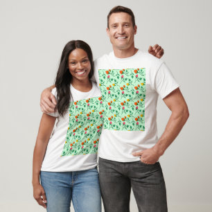 Florence met gekleurde rozen bloemen t-shirt