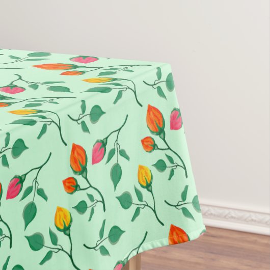Florence met gekleurde rozen bloemen tafelkleed (Voorbeeld)