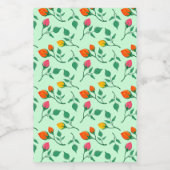 Florence met gekleurde rozen bloemen voedselcontainer etiket (Enkel label)