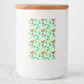 Florence met gekleurde rozen bloemen voedselcontainer etiket (Voorkant)