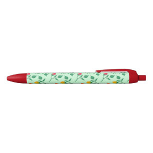 Florence met gekleurde rozen bloemen zwarte inkt pen