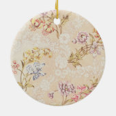 Florence met pinda's, lielies en rozen voor S Keramisch Ornament (Achterkant)