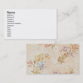 Florence met pinda's, lielies en rozen voor S Visitekaartje (Voorkant / Achterkant)