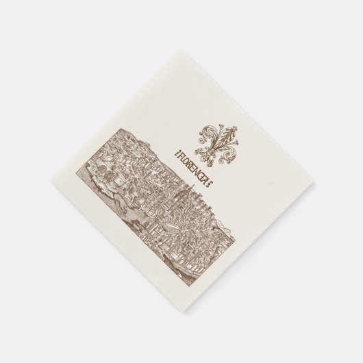 Florence, middeleeuws houtsnede servetten (Hoek)