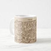Florence, middeleval Woodcut Koffiemok (Voorkant links)