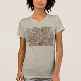 Florence, middeleval Woodcut T-shirt