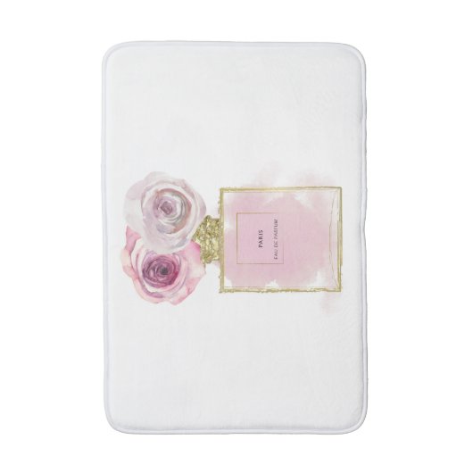 Florence Mode Perfume Flaconroze Roses Glam Badmat (Voorkant Verticaal)