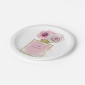 Florence Mode Perfume Flaconroze Roses Glam Papieren Bordje (Gekanteld)