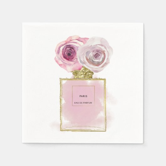 Florence Mode Perfume Flaconroze Roses Glam Servet (Voorkant)