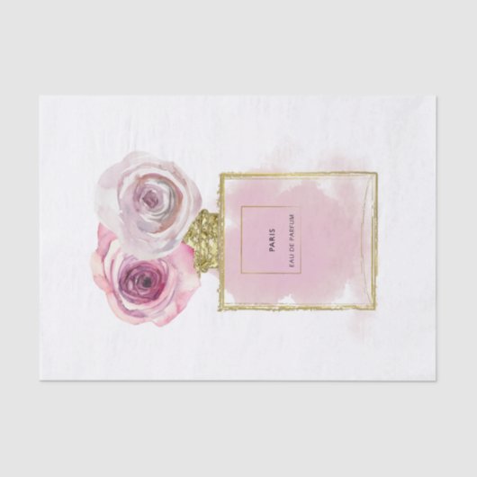 Florence Mode Perfume Flaconroze Roses Glam Tissuepapier (Voorkant)
