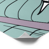 Florence naadloos bladeren patroon met tropisch pl poster (Hoek)