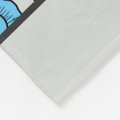 Florence naadloos patroon blauw en roze gepersonal fleece deken (Hoek)