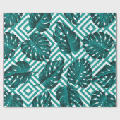 Florence naadloos patroon met bladeren. tropische  cadeaupapier (Vlak)