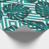 Florence naadloos patroon met bladeren. tropische  cadeaupapier (Hoek)