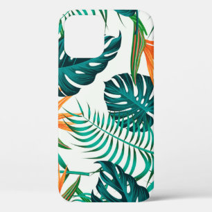 Florence naadloos patroon met bladeren. tropische Case-Mate iPhone case