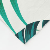 Florence naadloos patroon met bladeren. tropische  fleece deken (Hoek)