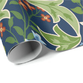 Florence naadloos patroon met grote bloemen, lily cadeaupapier (Rol Hoek)