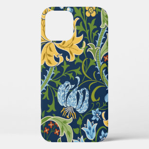 Florence naadloos patroon met grote bloemen, lily  Case-Mate iPhone case