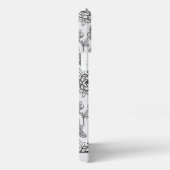 Florence naadloos patroon zwart-wit op maat iPhone hoesje (Rechterkant)