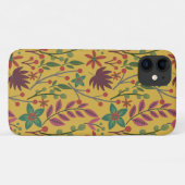 Florence naadloze gele bloemen en bladeren Case-Mate iPhone case (Achterkant (horizontaal))