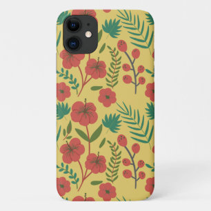 Florence naadloze rode gele bloemen Case-Mate iPhone case