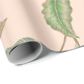 Florence naadloze tropische ondergrond cadeaupapier (Rol Hoek)