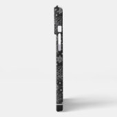 Florence naadloze witte, gepersonaliseerde patroon iPhone hoesje (Linkerkant)