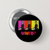 Florence Nightengale Gifts "WWFD?" Ronde Button 5,7 Cm (Voorkant /achterkant)