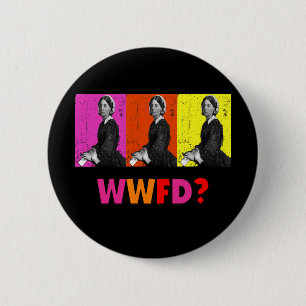 Florence Nightengale Gifts "WWFD?" Ronde Button 5,7 Cm