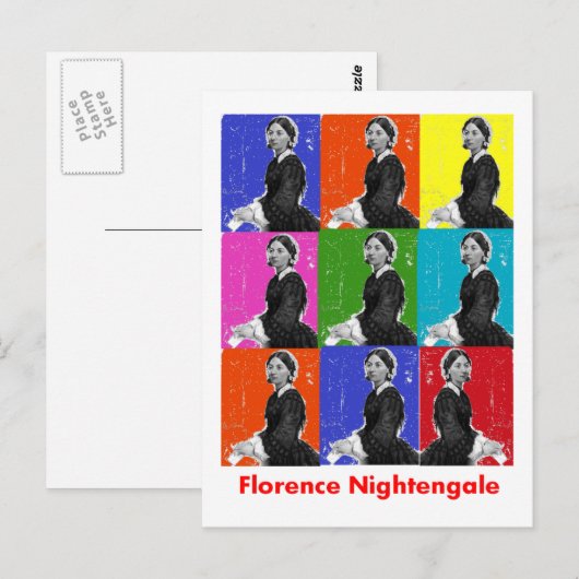 florence nightengale POPART-Shirts & Gifts Briefkaart (Voorkant / Achterkant)