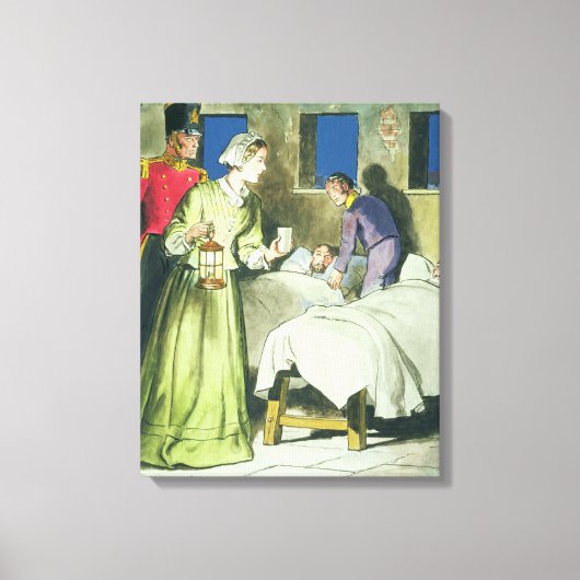 Florence Nightingale (1820-1910) van 'Peeps tot Canvas Afdruk (Voorkant)