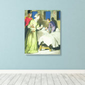 Florence Nightingale (1820-1910) van 'Peeps tot Canvas Afdruk (Insitu (Houten vloer))