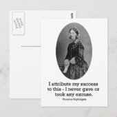 Florence Nightingale Briefkaart (Voorkant / Achterkant)