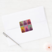 Florence Nightingale Colors Vierkante Sticker (Envelop)