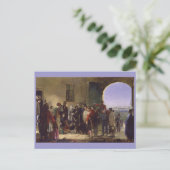 Florence Nightingale die de gewonde Scutari ontvan Briefkaart (Staand voorkant)