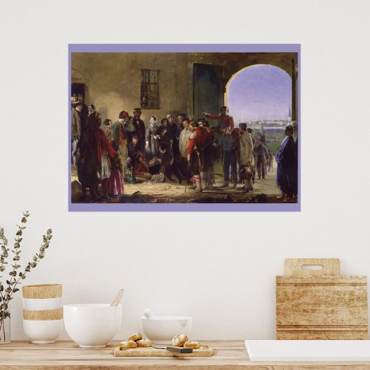 Florence Nightingale die gewonden op Scutari ontva Poster (Keuken)