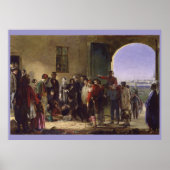 Florence Nightingale die gewonden op Scutari ontva Poster (Voorkant)
