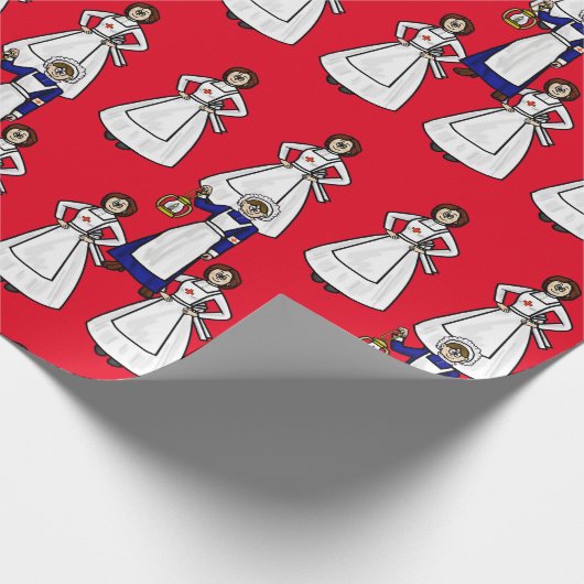 Florence Nightingale en Clara Barton Gift Wrap Cadeaupapier (Hoek)