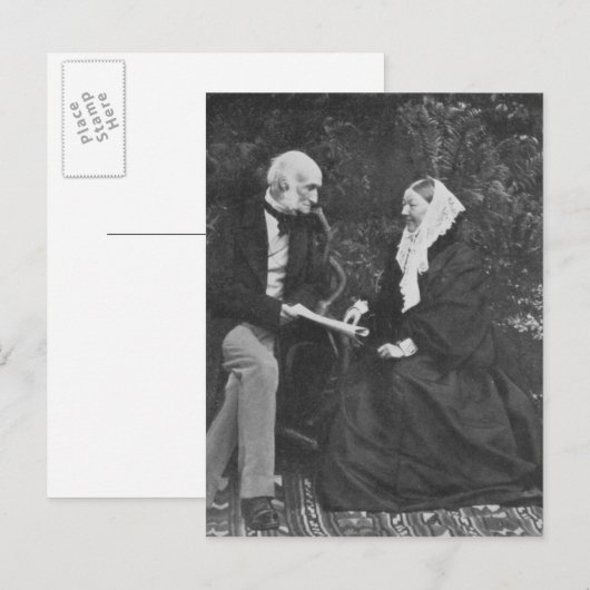 Florence Nightingale en de Heer Harry Verney Briefkaart (Voorkant / Achterkant)