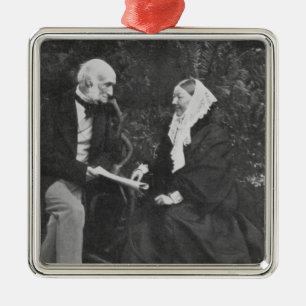 Florence Nightingale en Sir Harry Verney Metalen Ornament