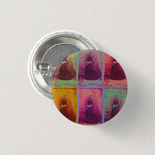 Florence Nightingale Kleuren Button (Voorkant /achterkant)