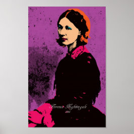 Florence Nightingale met Pop Art Poster